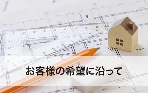 お客様の希望に沿って